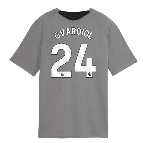 [JGK] 2026-2027 Man City Training Jersey (Cast Iron) - Kids (Gvardiol 24)