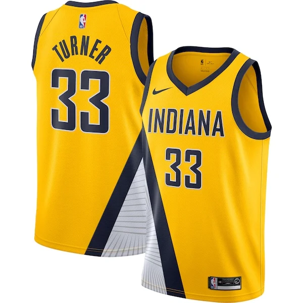Myles Turner IND Official Team Jersey - Top-Grade - Licensed Product