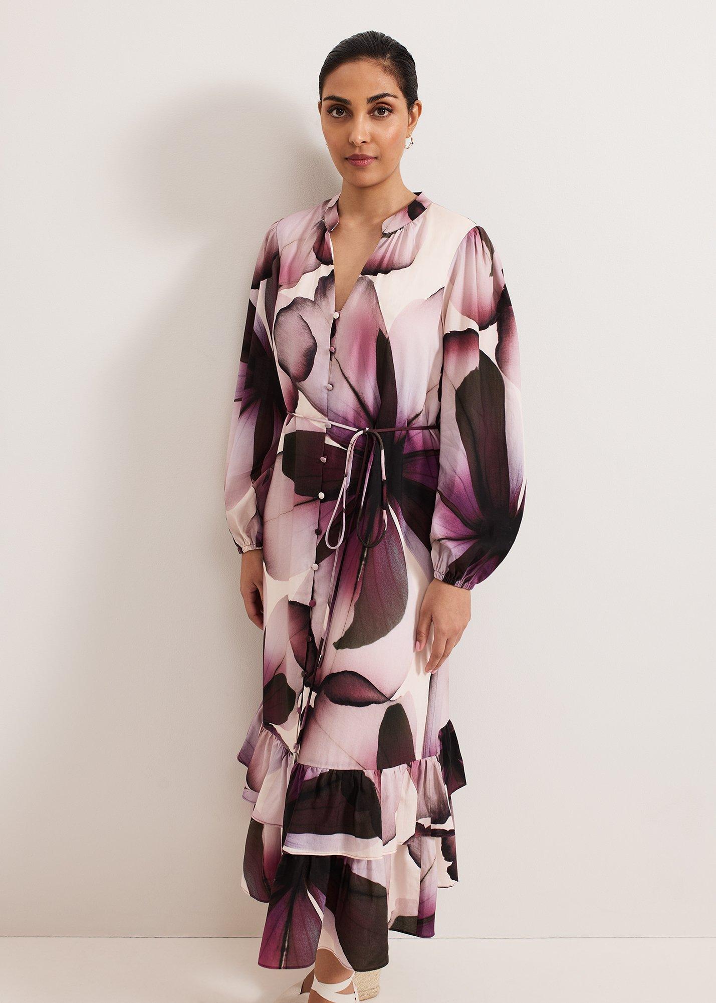 Petite Clarra Floral Midaxi Dress