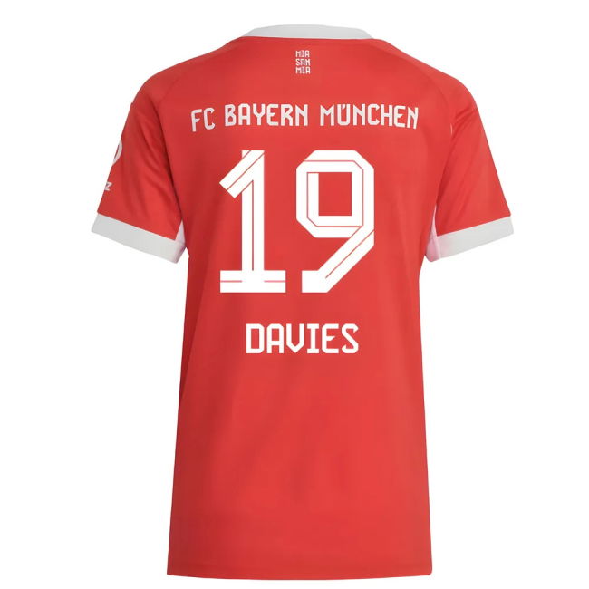 2025-2026 Home Shirt by Bayern Munich (Ladies