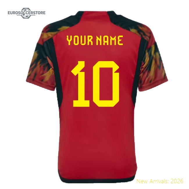 Personalised Belgium Football Shirts Children 2022 Home Jersey Jersey
