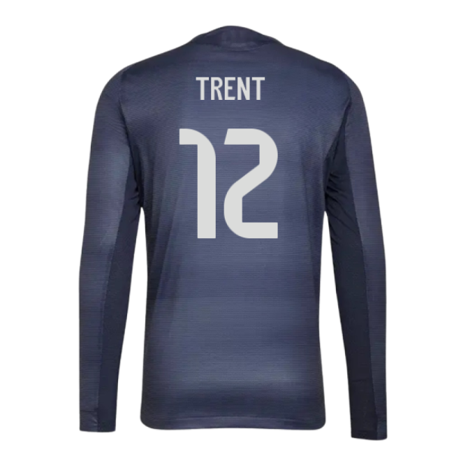 Genuine 2025-2026 Real Madrid Authentic Long Sleeve Away Shirt (Trent