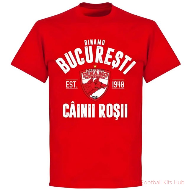 Dinamo Bucharest Established T-shirt - Red