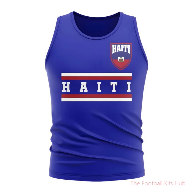 Haiti Core Football Country Sleeveless Tee (Royal)