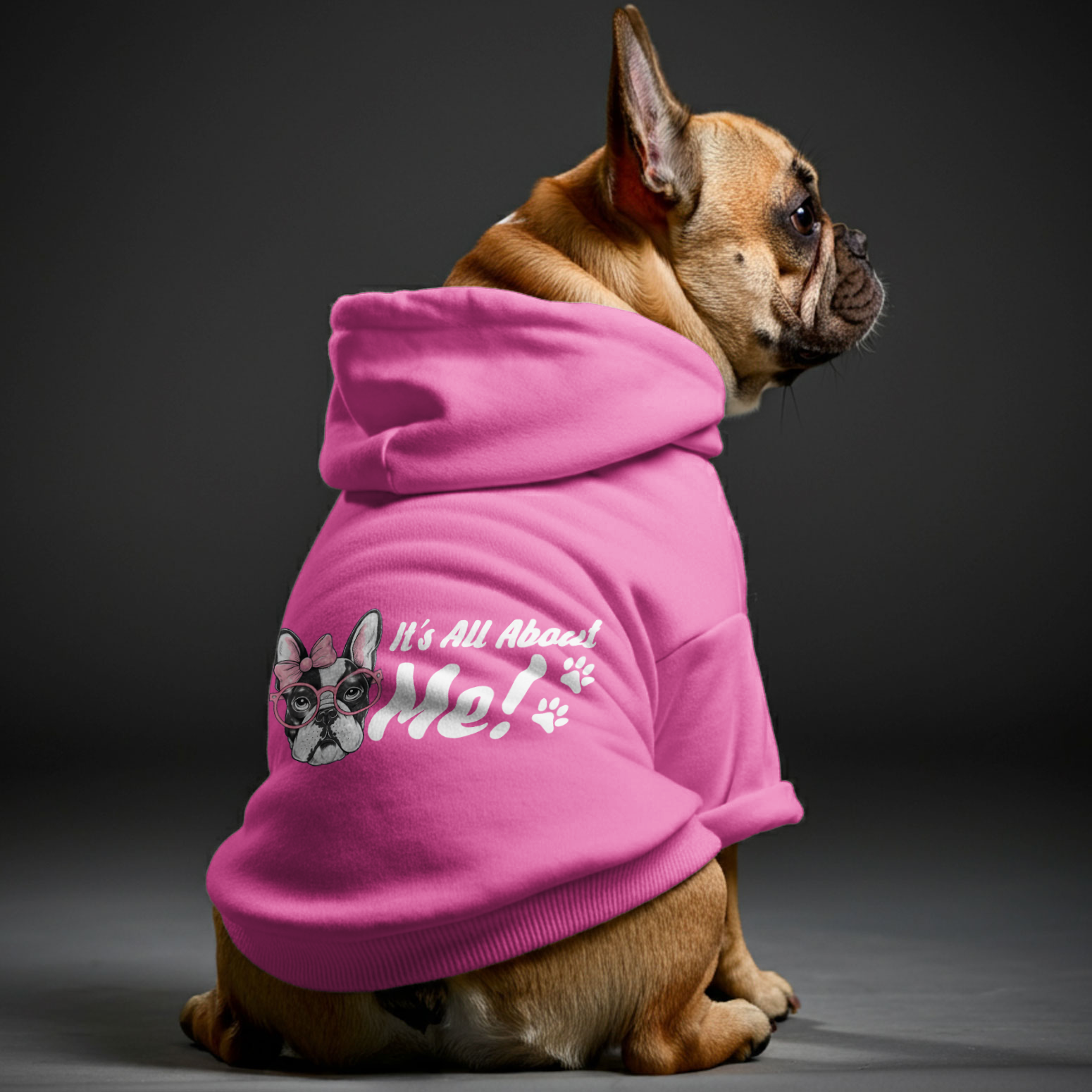 Its All About Me! - Premium Personalized French Bulldog Hoodies With Funny Quotes – Stylish, Cozy, And Premium 100% Cotton Indoor Comfort
