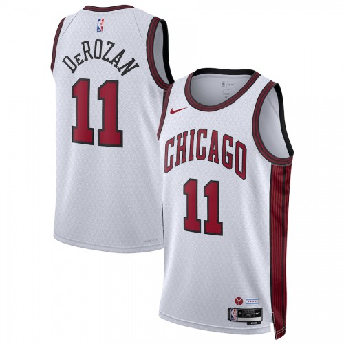 Nike White Chicago Bulls #11 Jersey - Discounted Game Day Wear