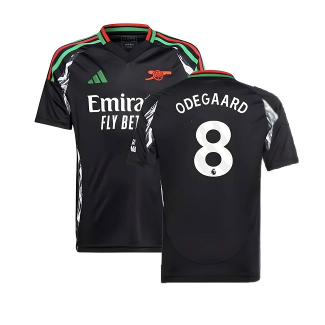 Arsenal Away Football Jersey 2024-20 - Odegaard #8 L S Kids