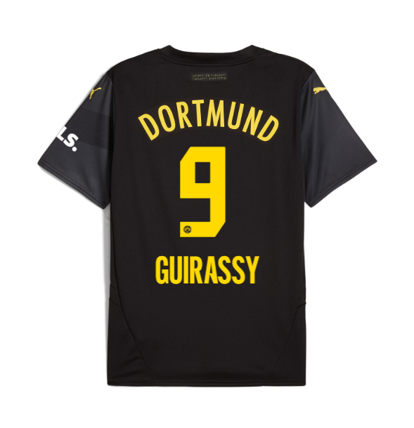 Guirassy's Number 9 Away Jersey for Borussia Dortmund in the 24-25 Season