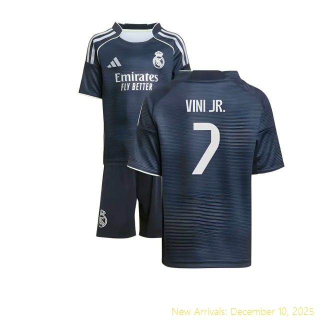 2025-2026 Real Madrid Away None - Authentic Match Day - Durable, Fan...