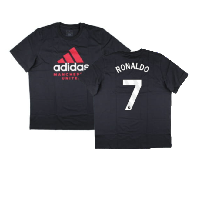 2024-2025 Man Utd Seasonal Graphic Tee (Night Grey) (Ronaldo 7)