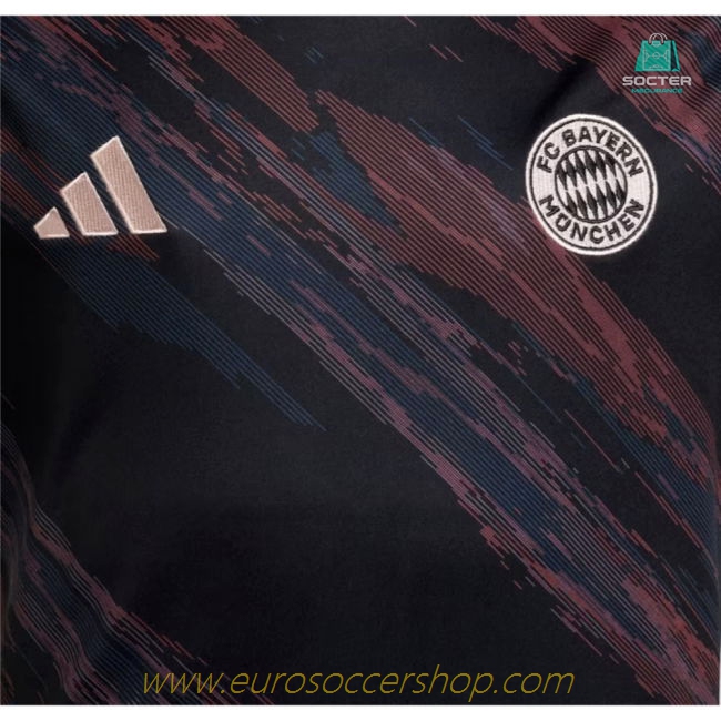 2025-2026 Bayern Munich Pre-Match Shirt (Black) - Kids
