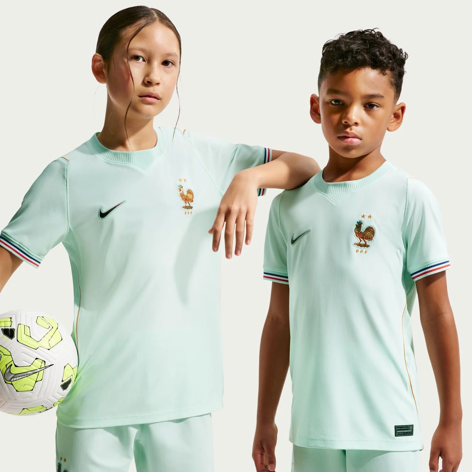 France 2026 Away Youth Jersey - Liberty Teal Edition Kit