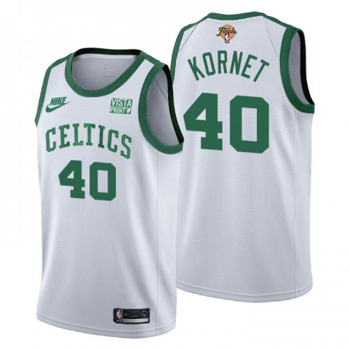 White Nike Boston Celtics #40 Celtics Jersey - Mesh Fabric Quality