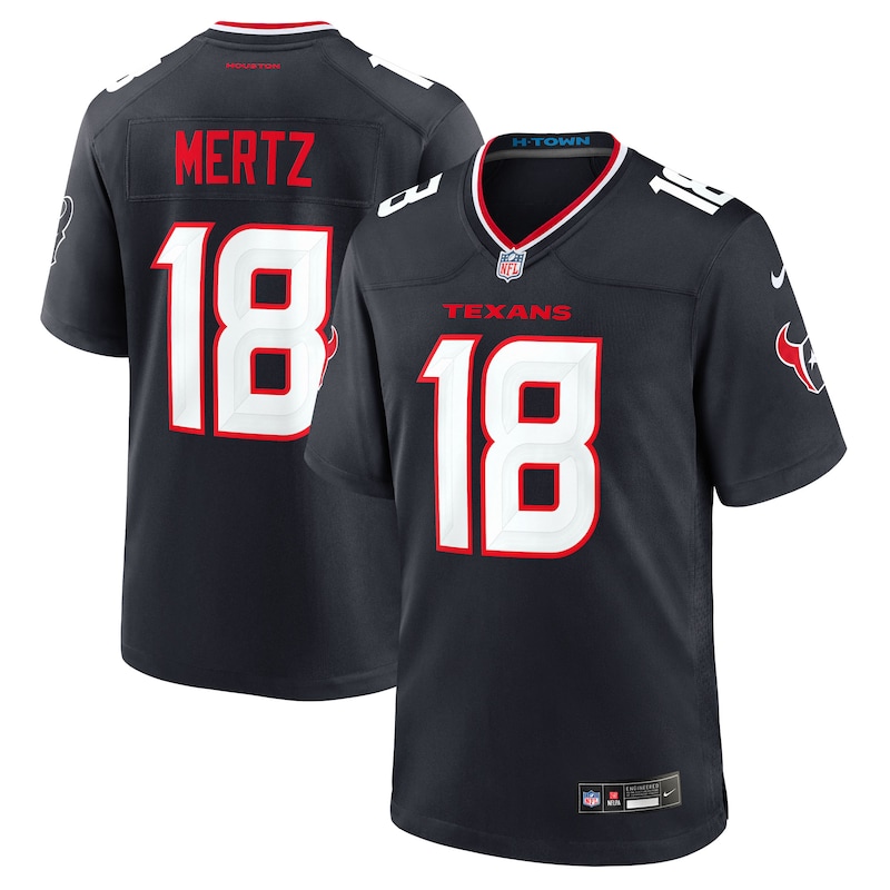None Graham Mertz HOU Texans Iconic Genuine Jersey for NFL Fans