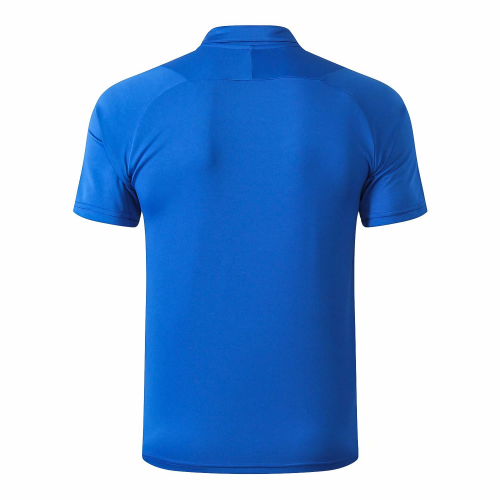 Official Elite Genuine Match Quality 2019 Italy Blue Polo Shirt