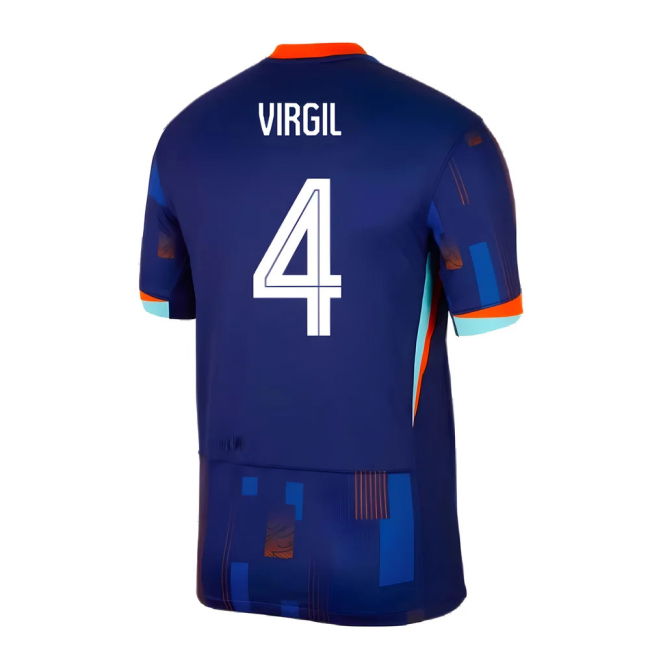 2024-2025 Netherlands Away Shirt (Virgil 4) Worldcup Authentic