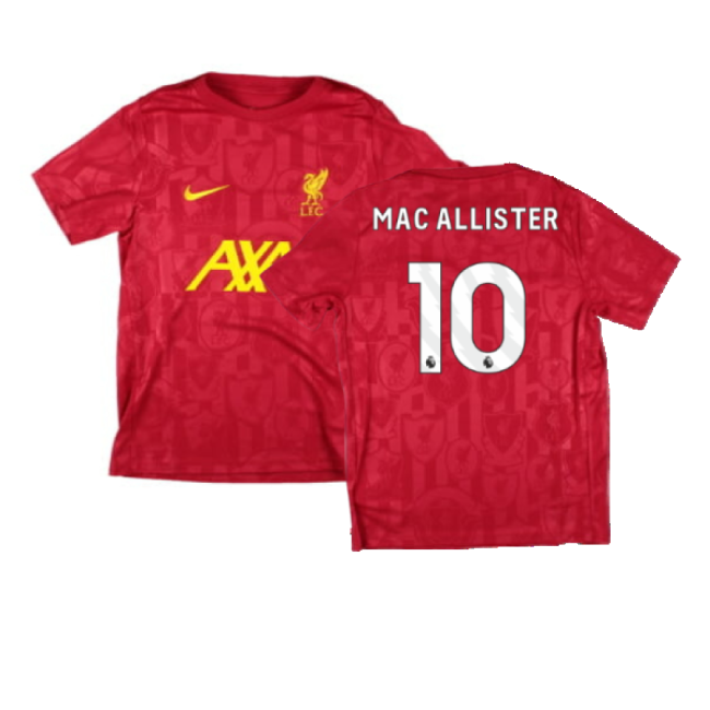 Liverpool 2024-25 Fan Version For Kids Allister Match Day Shirt