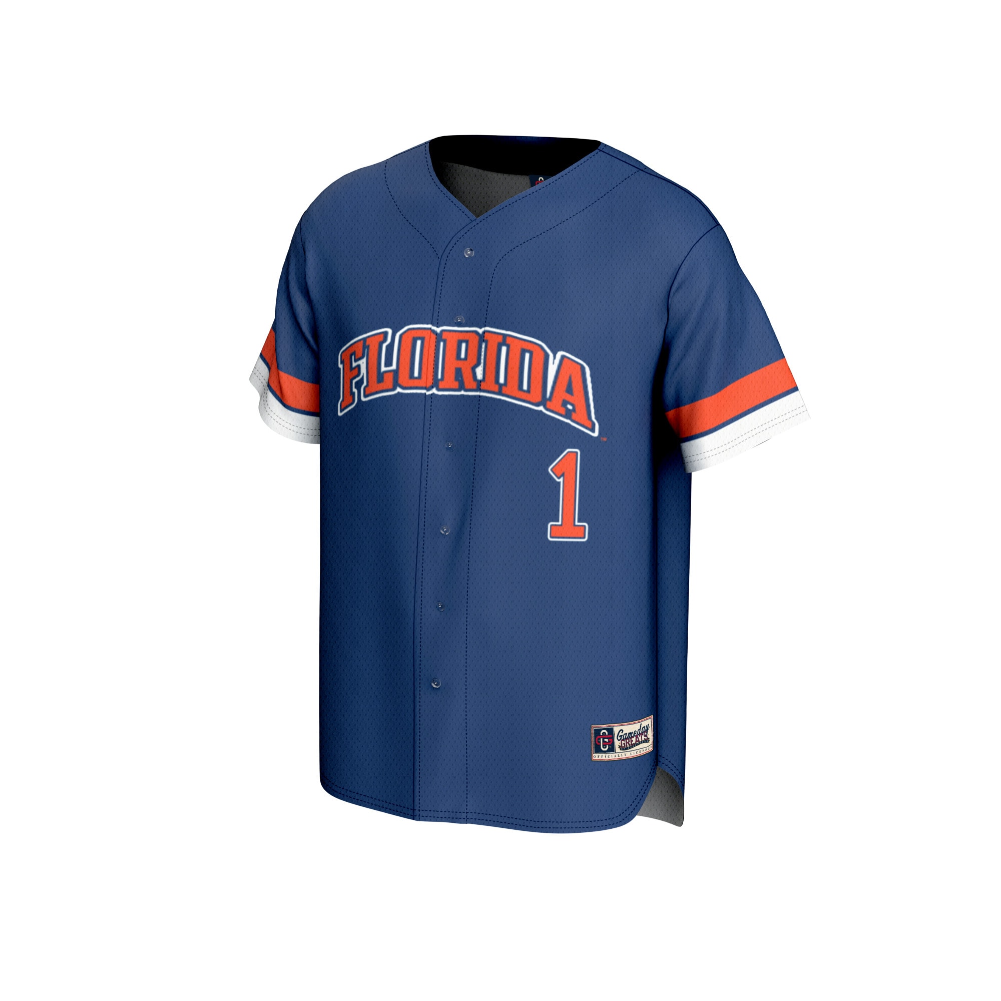 [DDG] Florida Gators GameDay Greats Youth Lightweight Collegiate Baseball Fashion Jersey - Royal