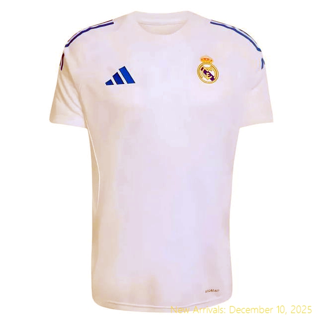 2025-2026 Real Madrid Training Jersey - Top Grade Uniform - White...