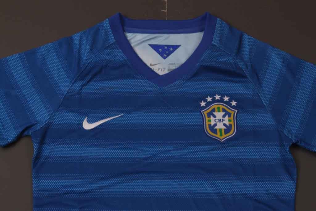 High Performance Women 2014 Brazil Away Blue Soccer Jersey Shirt