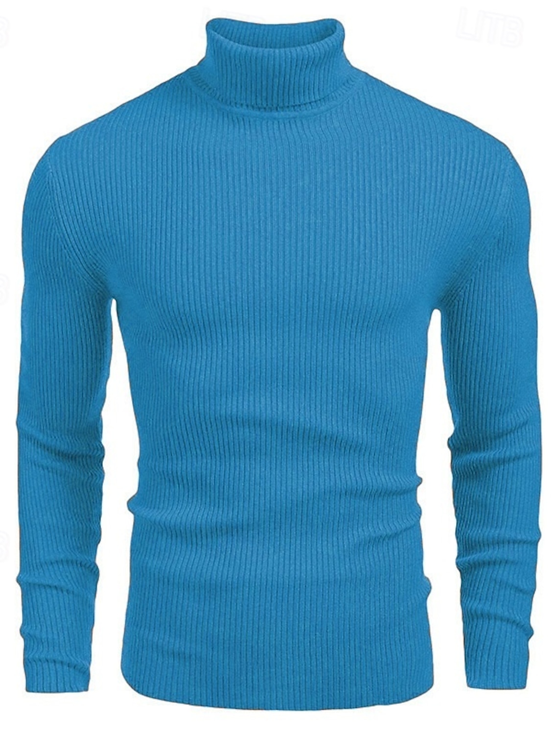 Men's Sweater Pullover Jumper Ribbed Knit Regular Tops Knitted Slim