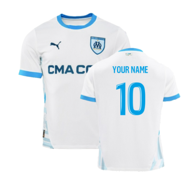 Marseille Official 2024-2025 Home Shirt (Your Name) | Elite