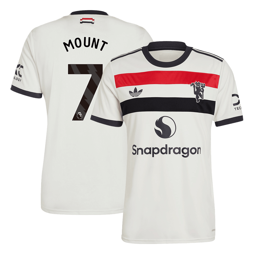MOUNT #7 Manchester United Third Away Soccer Jersey 2024/25Authentic K