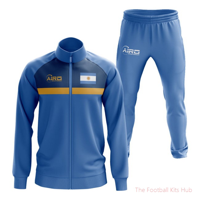 Men Argentina Concept Football Tracksuit (Sky)