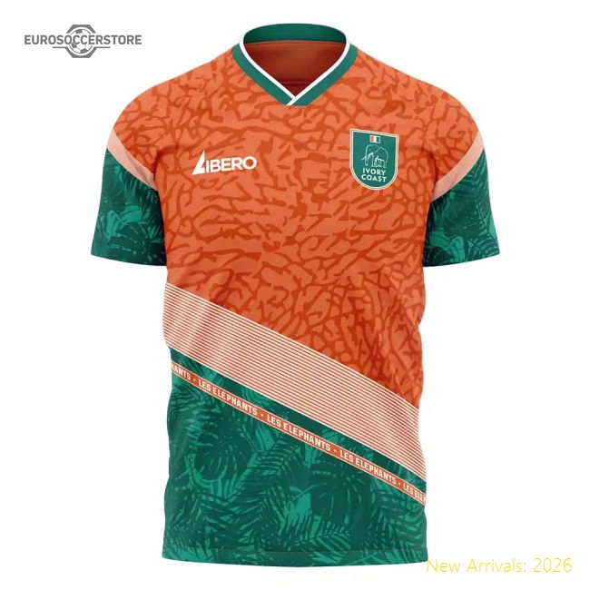 Superior Ivory Coast 2025-2026 Away Concept Football Kit (libero)