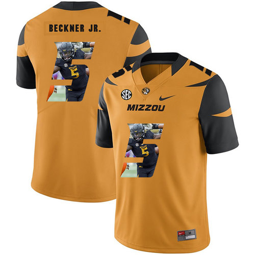 Men's None Gold 2024 game day Terry Beckner #5 stitched Jersey