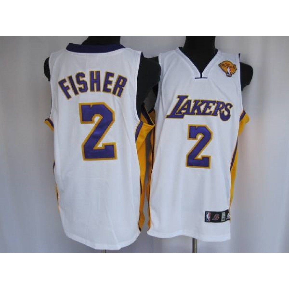 Contemporary Men's LA Lakers #2 Derek White Basketball Jersey
