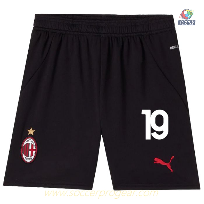 AC Milan Children's Editionren's Home Football Jersey Football Jersey 2024-2025 Season Morata Black