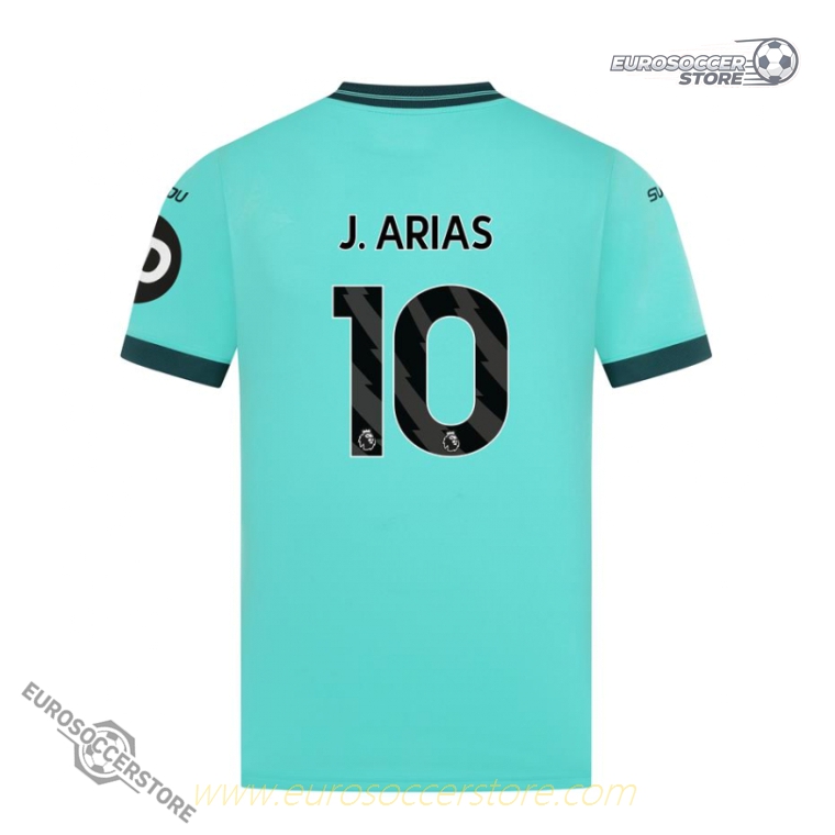 Wolverhampton Wanderers 25-26 Season Away Jersey, Worn by J. ARIAS with Player Number 10