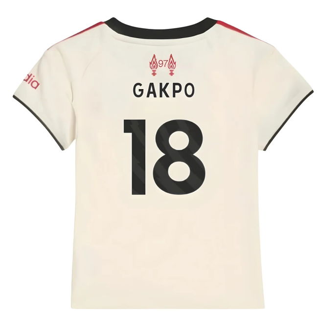 2025-2026 Liverpool Away Baby Kit (Gakpo 18)