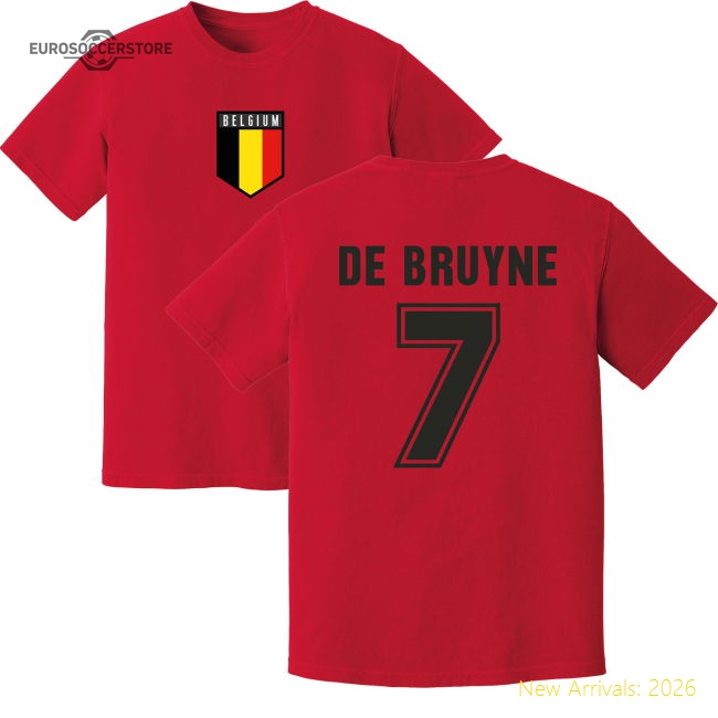 De Bruyne Belgium Training Jersey (Red)