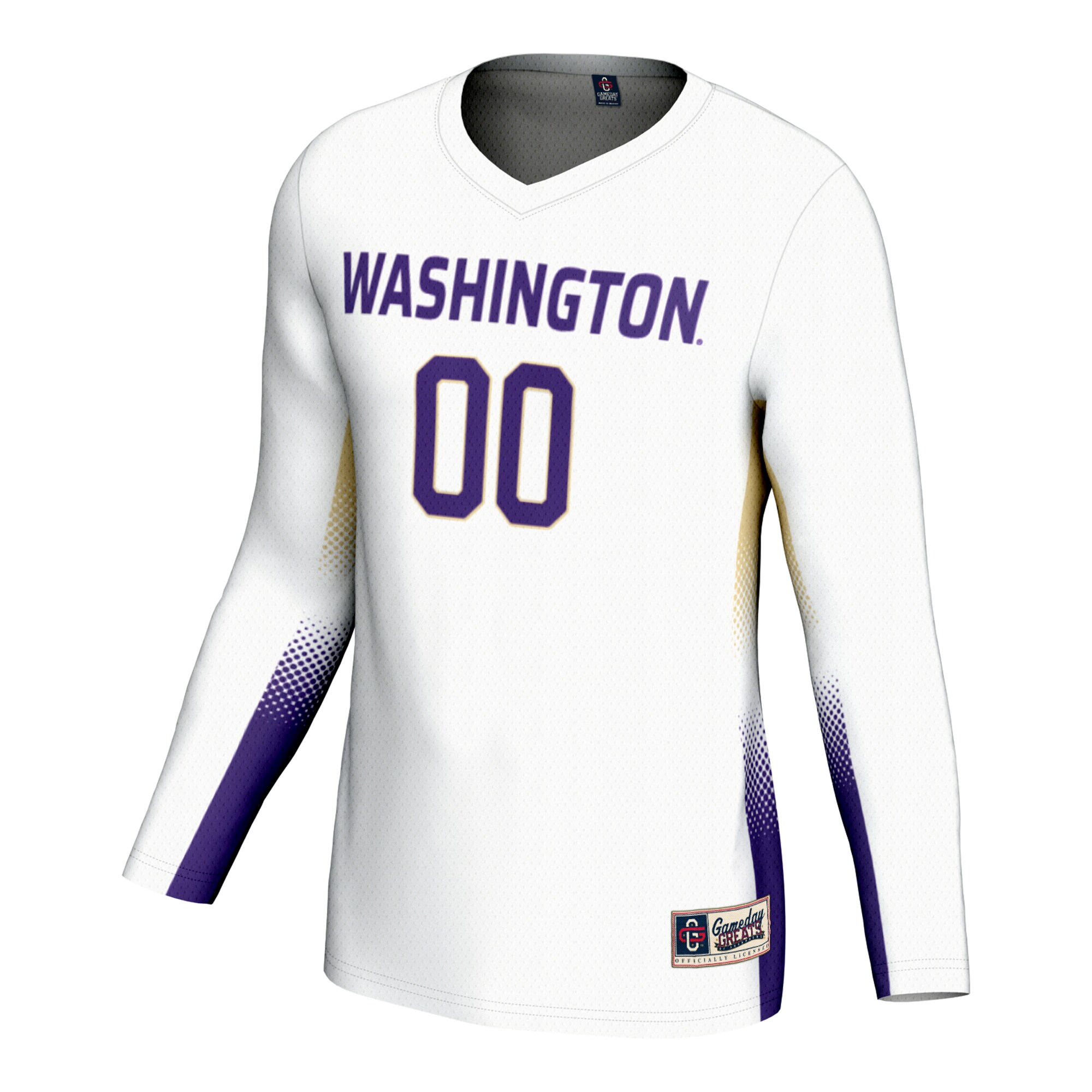 [NJP] Washington Huskies GameDay Greats Unisex NIL Lightweight Volleyball Jersey - White