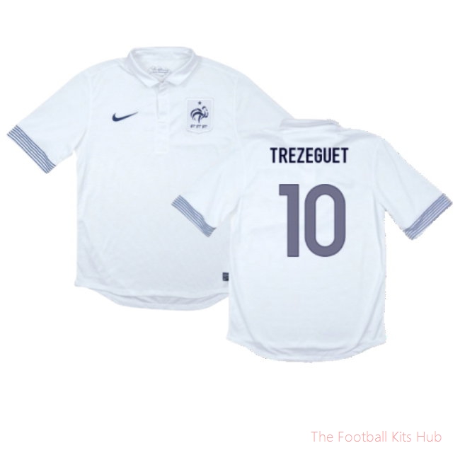 France 2012-13 Away Shirt (Excellent) (TREZEGUET 10)