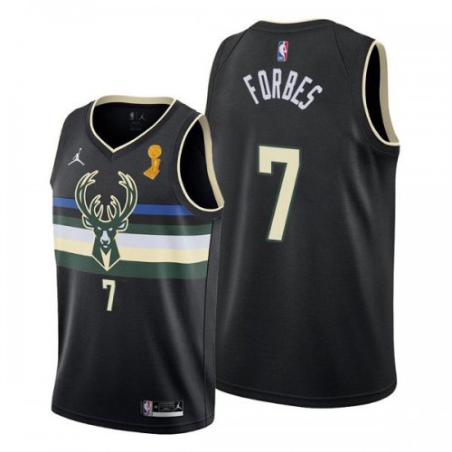 Bucks Black Milwaukee Bucks #7 Jersey - Economical Basketball Jersey