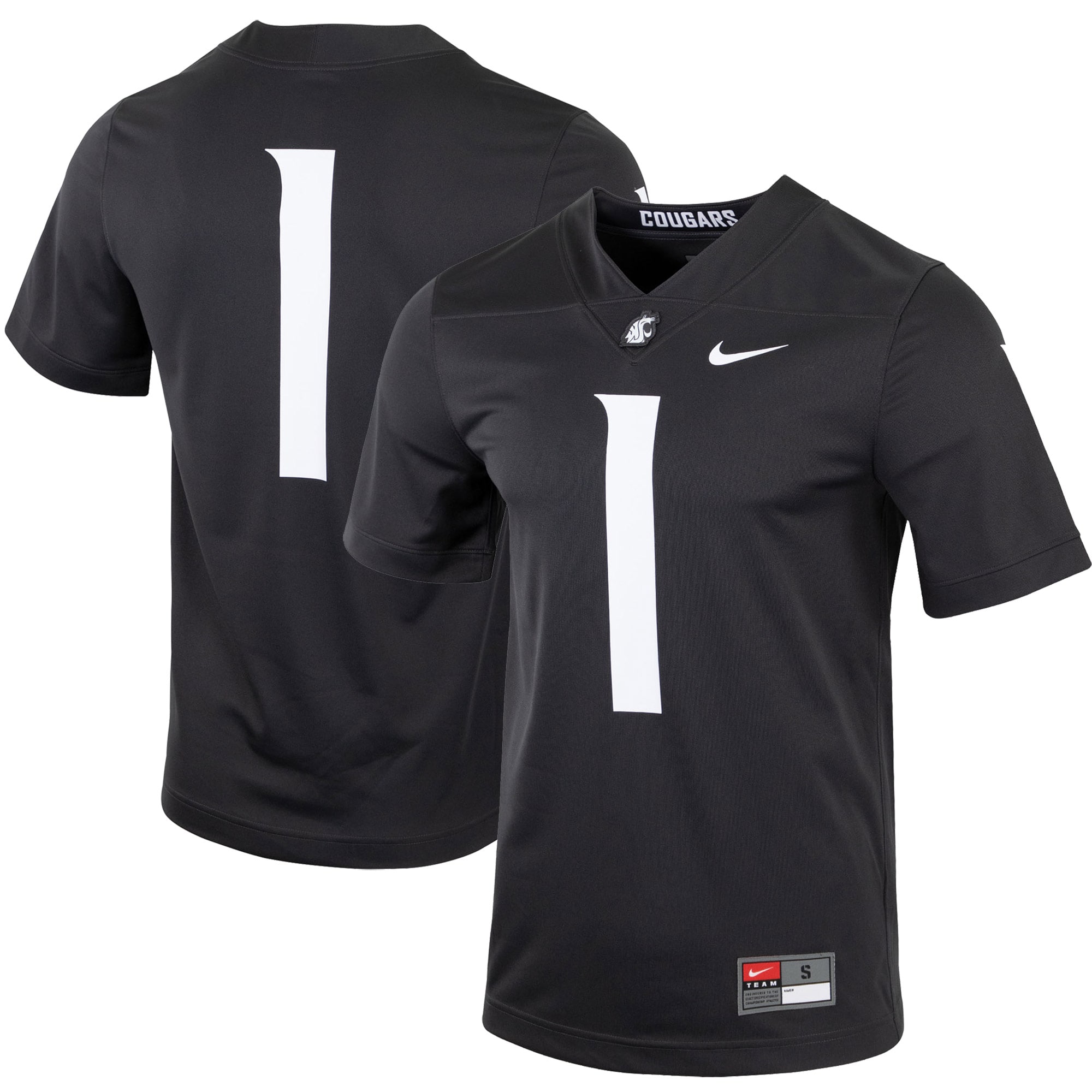 [NJP] Youth Washington State Cougars Untouchable Football Jersey - Charcoal