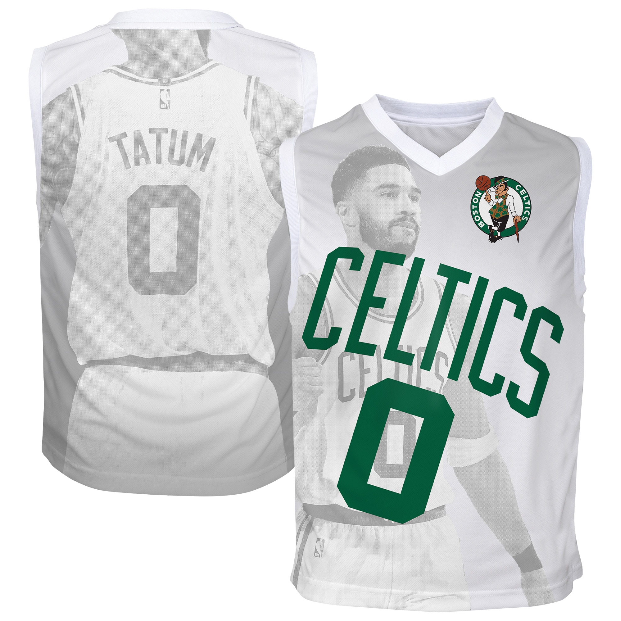 [LK] Jayson Tatum #0 Boston Celtics Outerstuff Youth Hometown Fashion Jersey - White