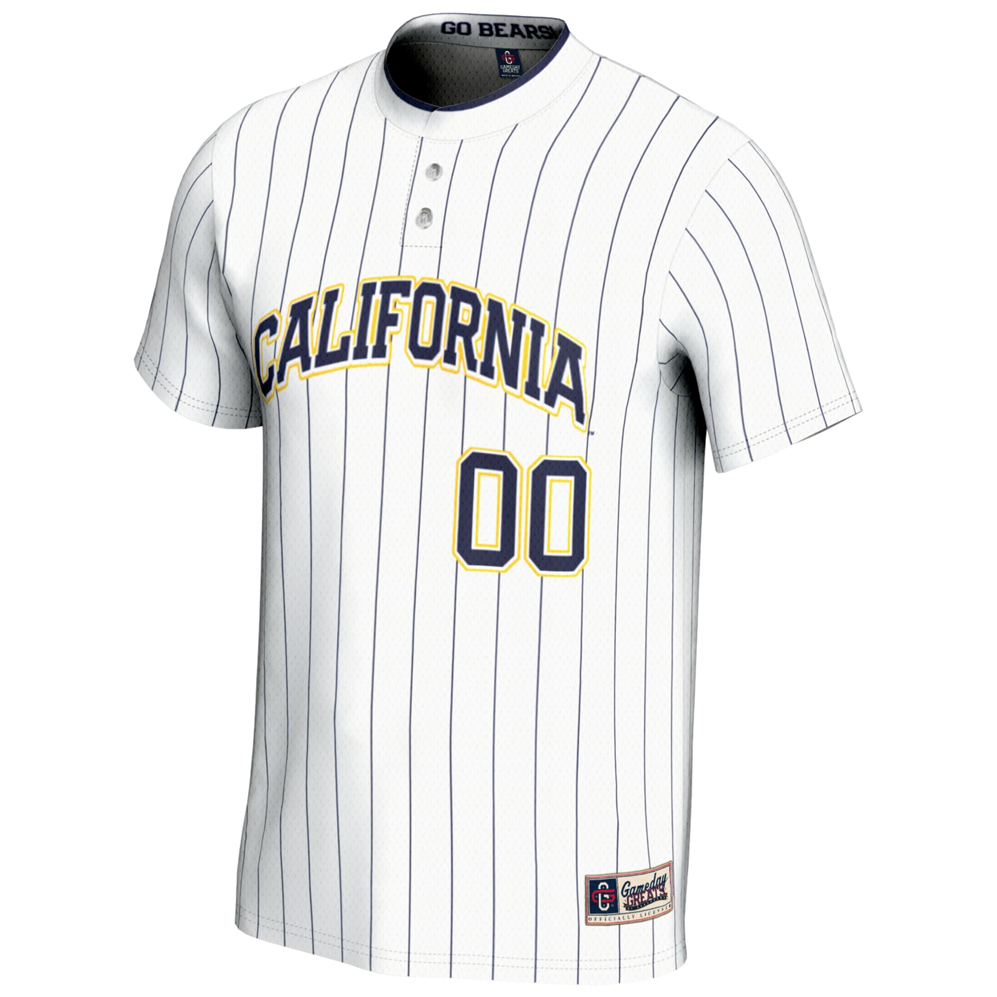 [DDG] Cal Bears GameDay Greats NIL Pick-A-Player Lightweight Softball Jersey - White