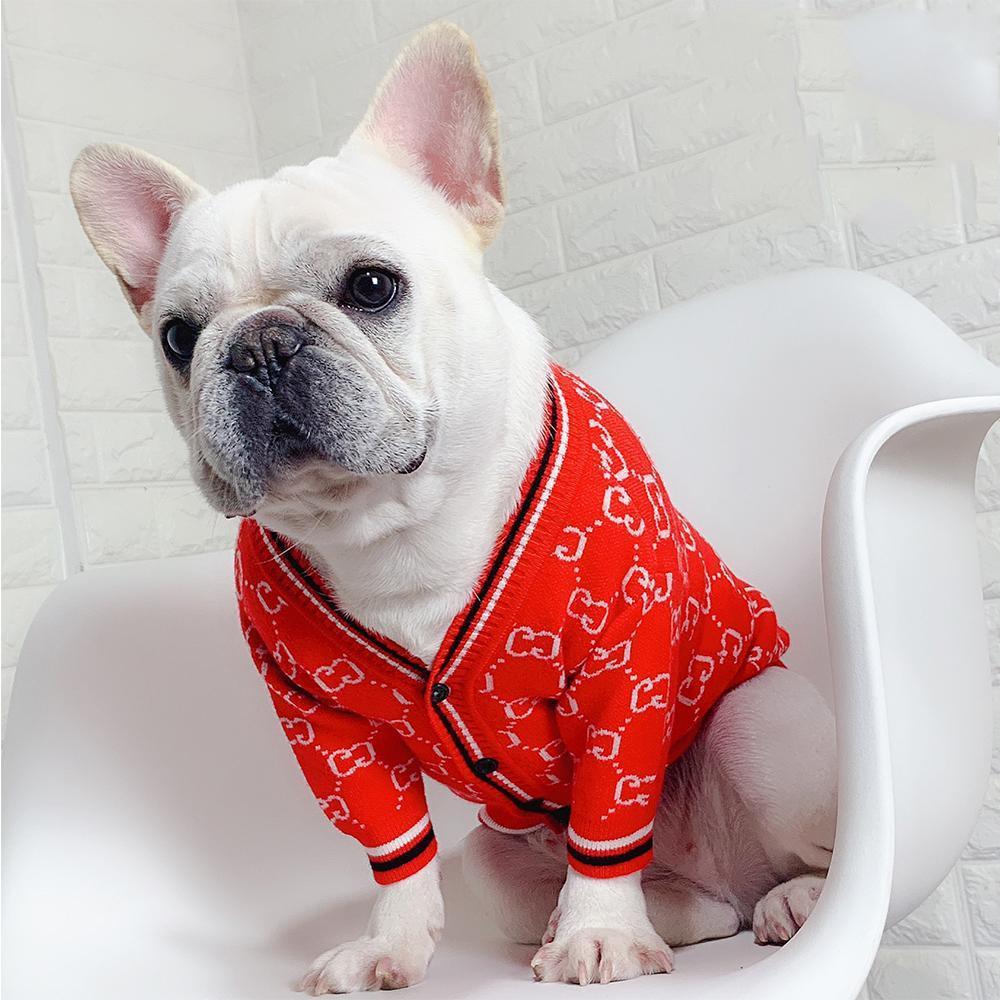 French Bulldog Christmas Cardigan For Winter For French Bulldogs