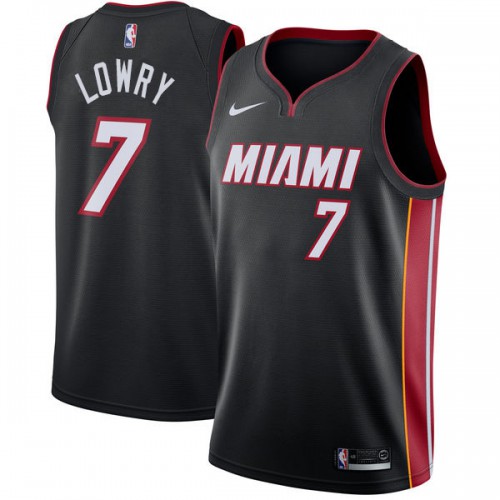 Heat #7 Kyle Lowry Official 2024 Icon NBA Jersey - Black Swingman