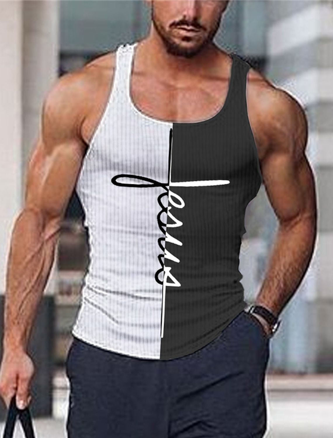 Men's Templar Cross Letter T Shirt Graphic Tee Christian Shirts Short