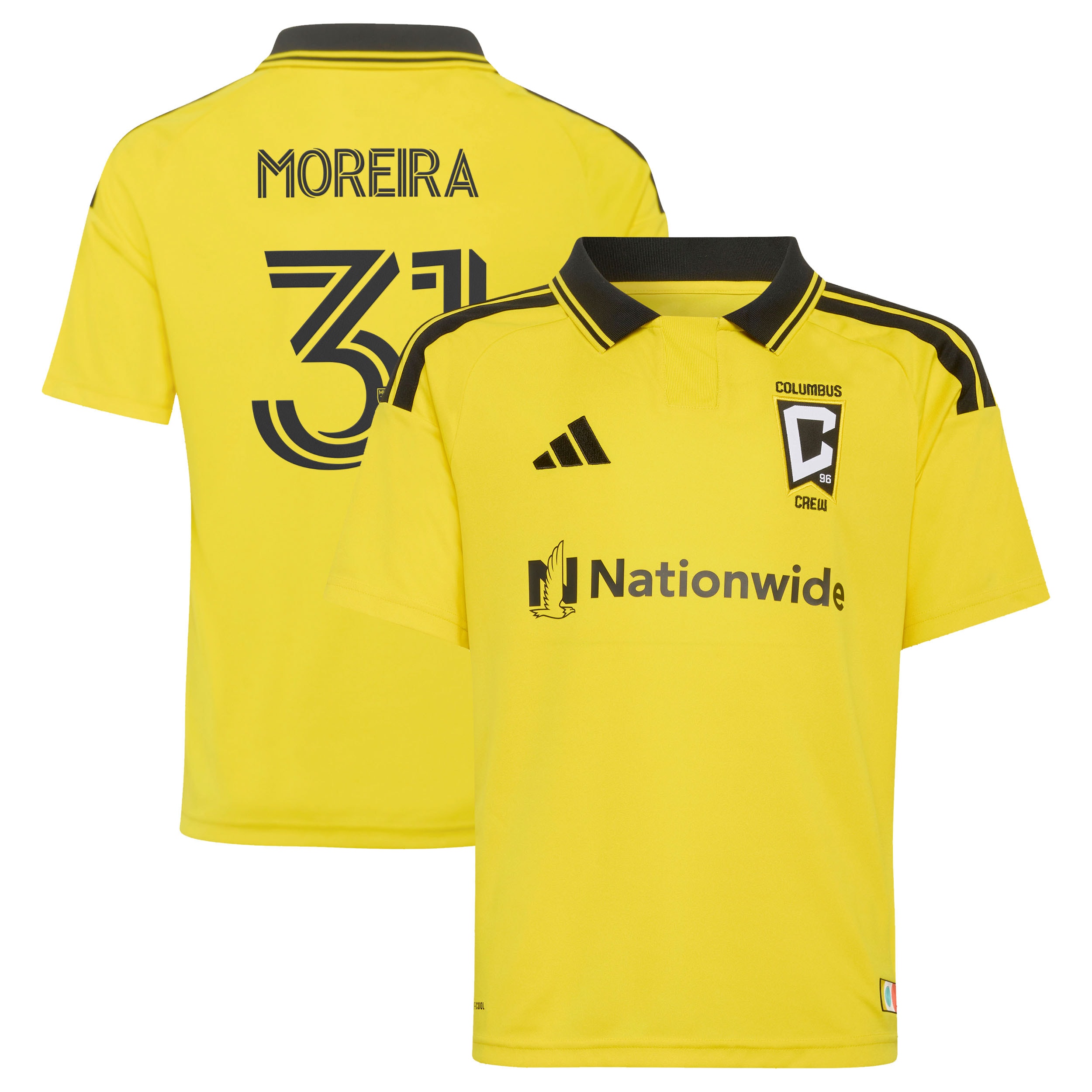 [JED] Steven Moreira Columbus Crew Youth 2026 The Crafted for Excellence Kit Replica Jersey - Yellow