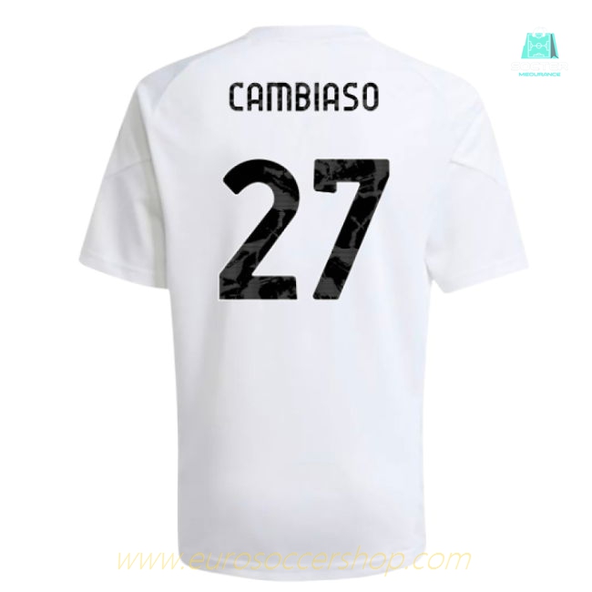 2025-2026 Juventus Training Shirt (White) - Kids (Cambiaso 27)