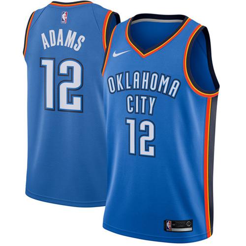 Blue Nike City Thunder #12 Jersey - Durable Fabric Basketball Jersey