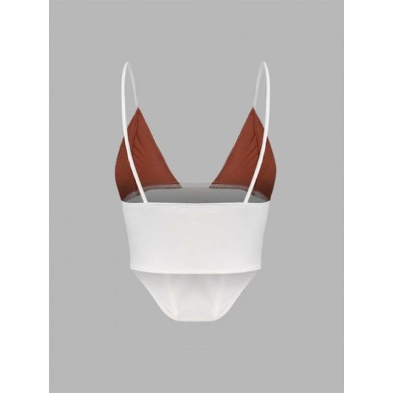 Lace Triangular Cup Corset Cami Top LS4107