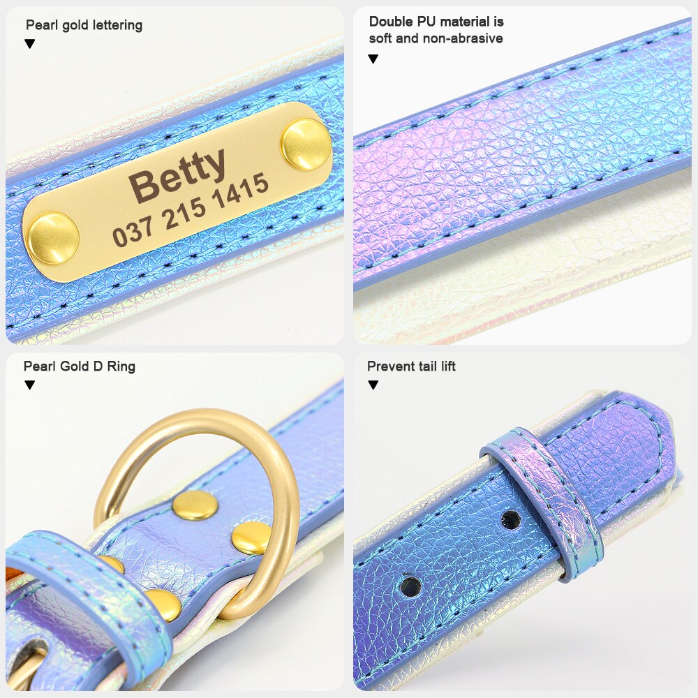 Breed-Specific Personalized Frenchie Collar In Pu Leather Custom Fit ...