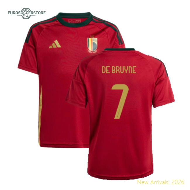 Belgium Children 2024 Home Jersey Shirt Football Fan Supporter Collection